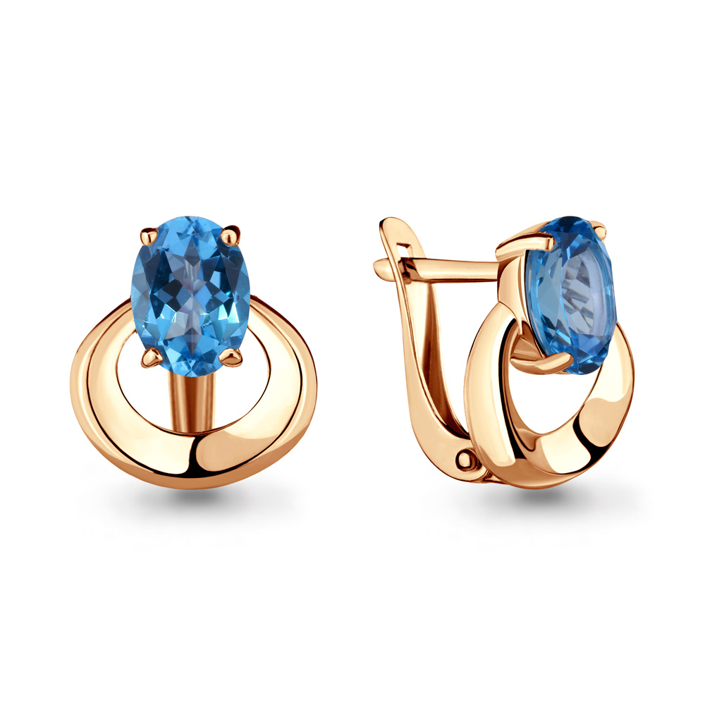 

Серьги из серебра с топазом Aquamarine Aquamarine 4700705_925_з, 4700705_925_з
