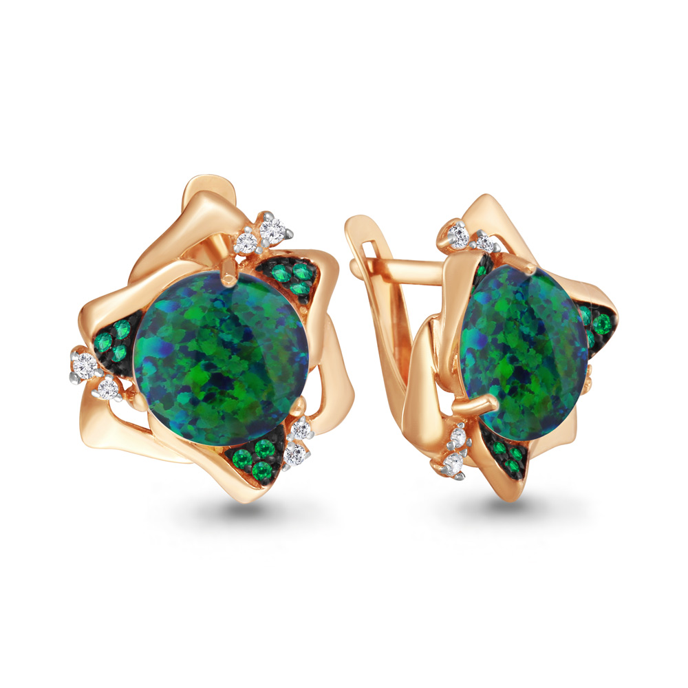 

Серьги из серебра с фианитом Aquamarine Aquamarine 4700096Г_925_з, 4700096Г_925_з