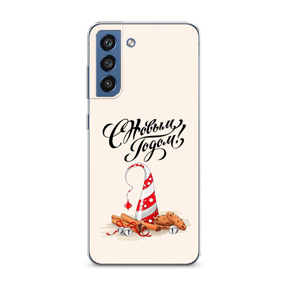 

Чехол на Samsung Galaxy S21 FE 5G "Подарки на Новый Год", Бежевый;красный;черный, 2103050-5
