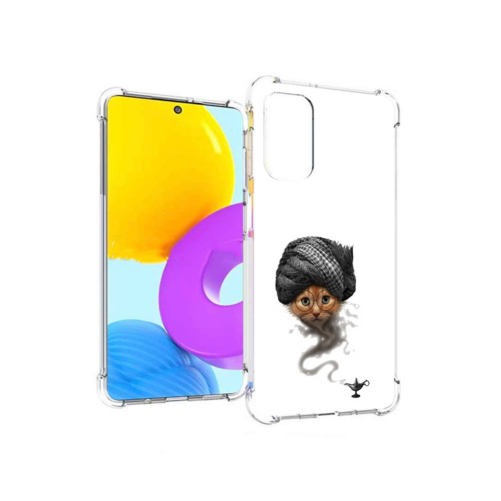 

Чехол MyPads Tocco для Samsung Galaxy M52 5G кот джин (PT226932.542.398), Прозрачный, Tocco
