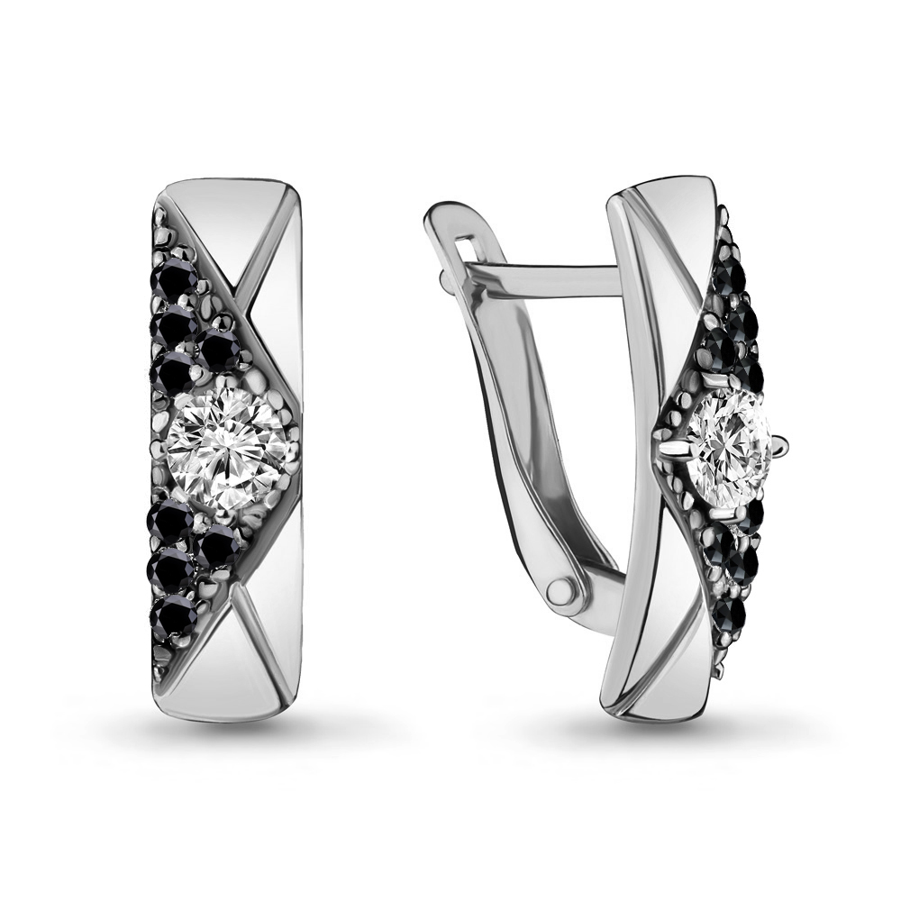 

Серьги из серебра с фианитом Aquamarine Aquamarine 46967АЧ_925_р, 46967АЧ_925_р