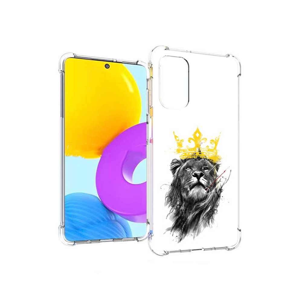 

Чехол MyPads Tocco для Samsung Galaxy M52 5G король-лев (PT226932.542.391), Прозрачный, Tocco