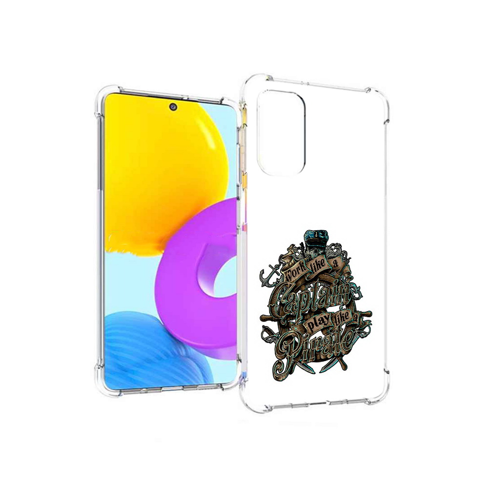 

Чехол MyPads Tocco для Samsung Galaxy M52 5G капитан пиратов (PT226932.542.385), Прозрачный, Tocco