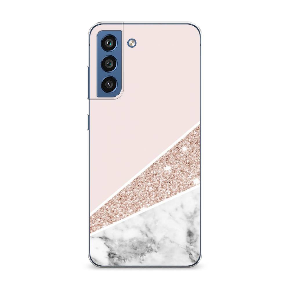 

Чехол на Samsung Galaxy S21 FE 5G "Блестящий розовый мрамор", 2103050-3