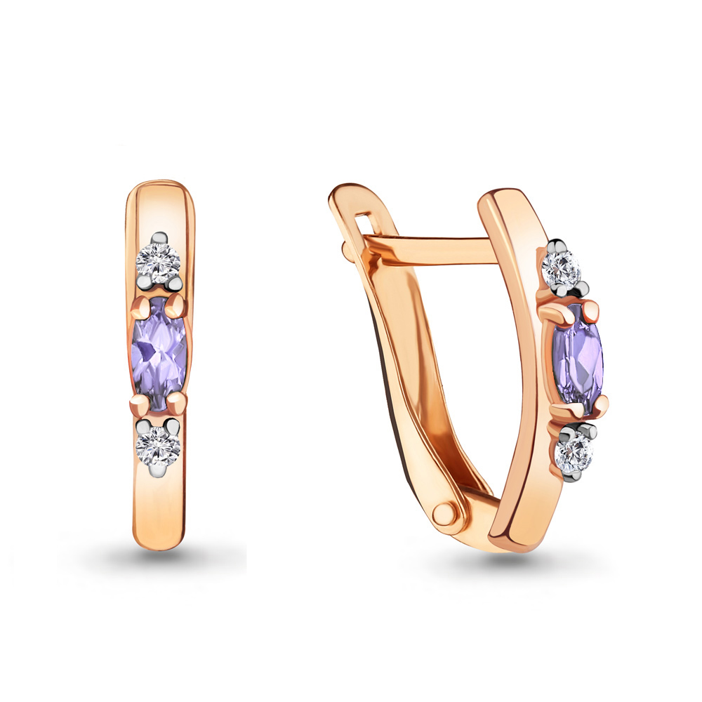 

Серьги из серебра с фианитом Aquamarine Aquamarine 46901Д_925_з, 46901Д_925_з