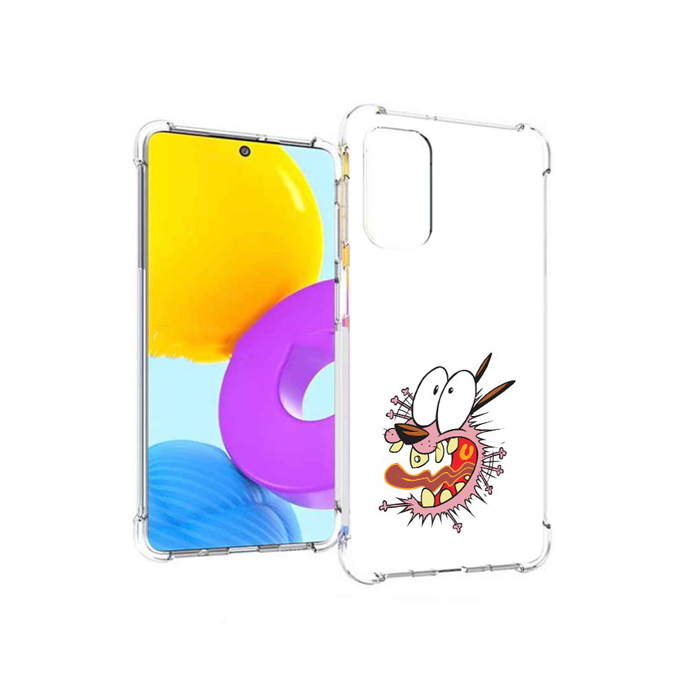 

Чехол MyPads Tocco для Samsung Galaxy M52 5G испуганный бобик (PT226932.542.381), Прозрачный, Tocco