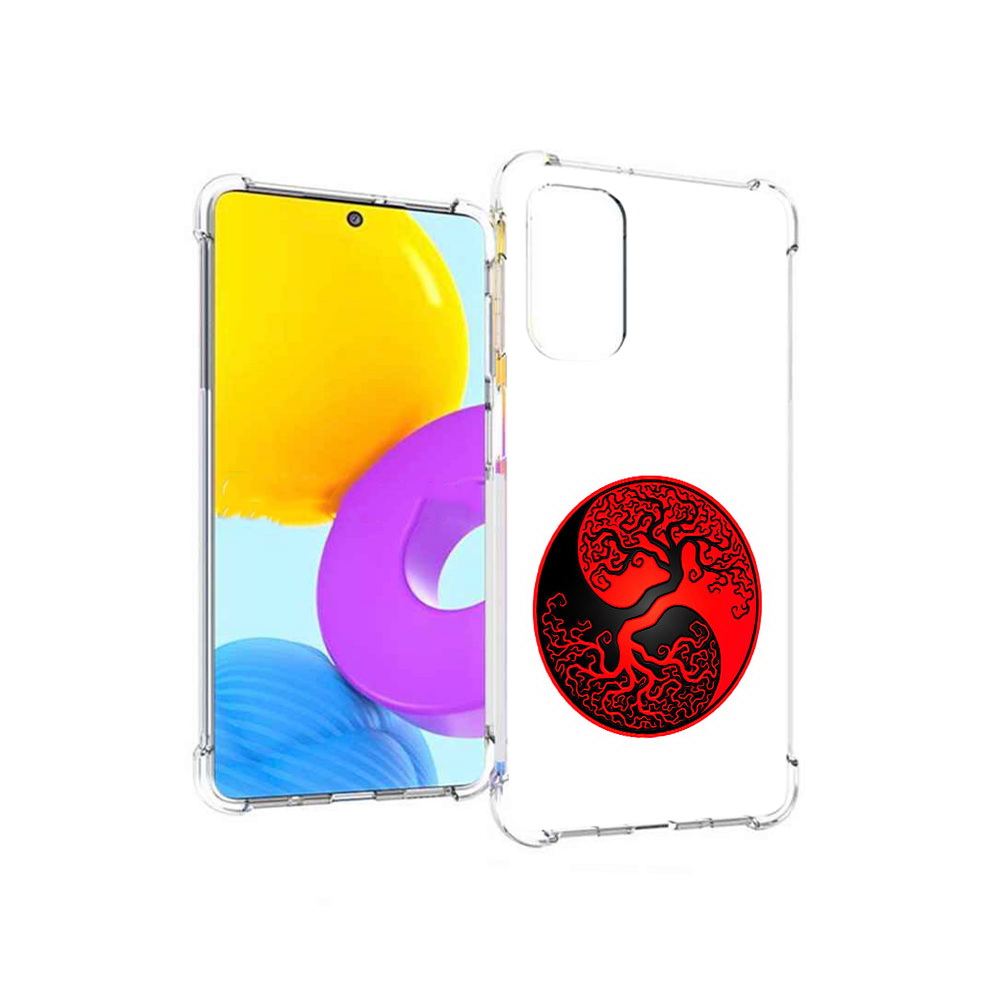 

Чехол MyPads Tocco для Samsung Galaxy M52 5G инь янь дерево (PT226932.542.379), Прозрачный, Tocco