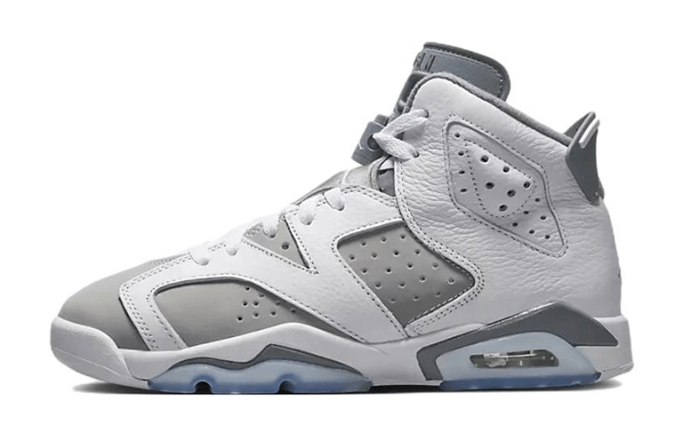 

Кроссовки унисекс Jordan Air Jordan 6 Retro GS серые 37.5 EU, Серый, Air Jordan 6 Retro GS