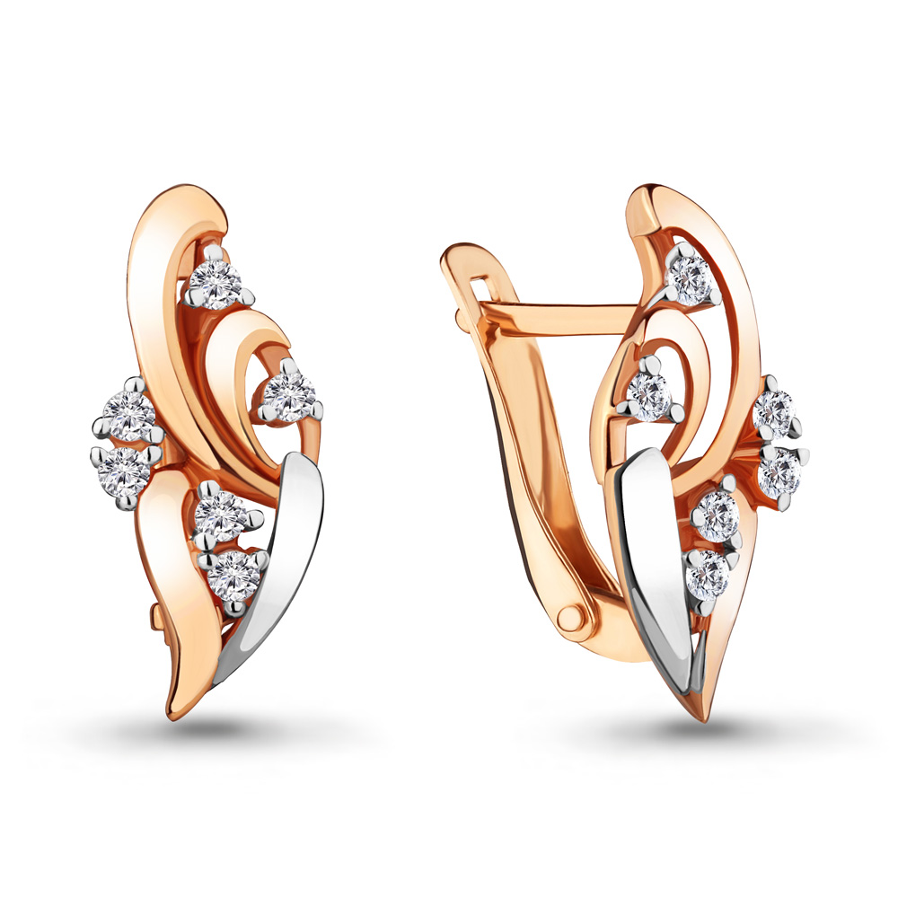 

Серьги из серебра с фианитом Aquamarine Aquamarine 46892А_925_з, 46892А_925_з