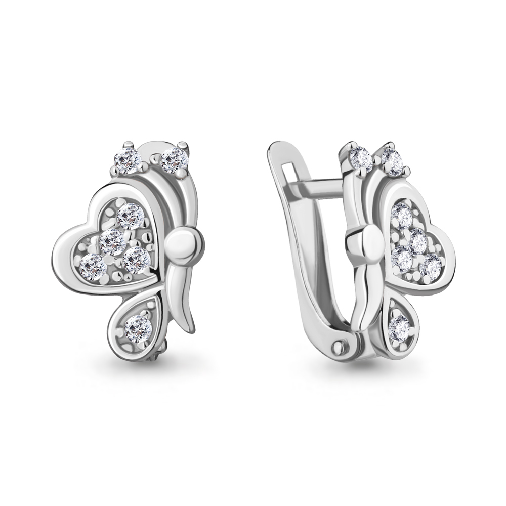 

Серьги из серебра с фианитом Aquamarine Aquamarine 46884А_925_р, 46884А_925_р