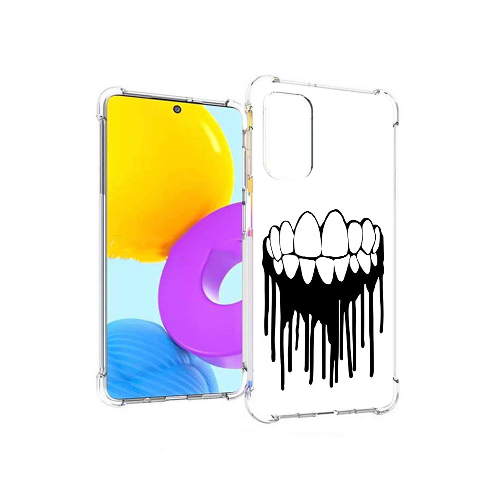 

Чехол MyPads Tocco для Samsung Galaxy M52 5G зубы (PT226932.542.372), Прозрачный, Tocco