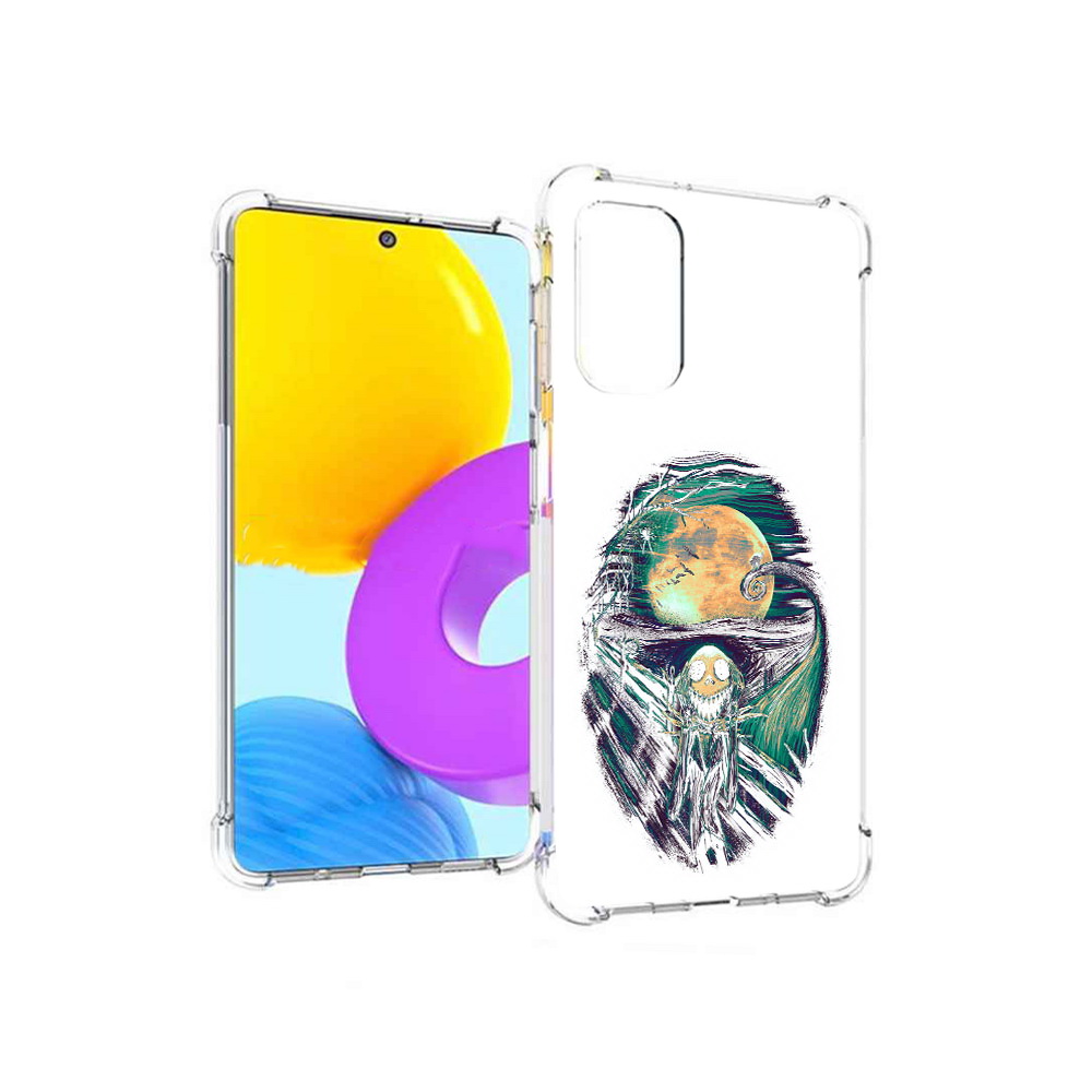 

Чехол MyPads Tocco для Samsung Galaxy M52 5G зубастое существо абстракция, Прозрачный, Tocco