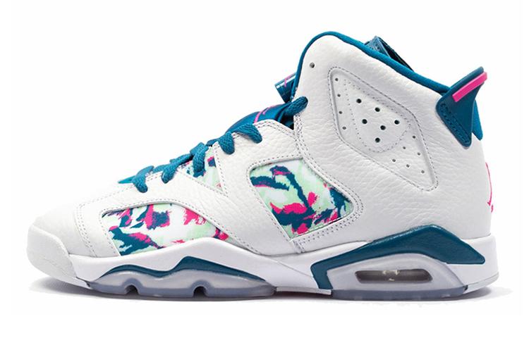 

Кроссовки унисекс Jordan Air Jordan 6 Retro Green Abyss GS белые 38.5 EU, Белый, Air Jordan 6 Retro Green Abyss GS