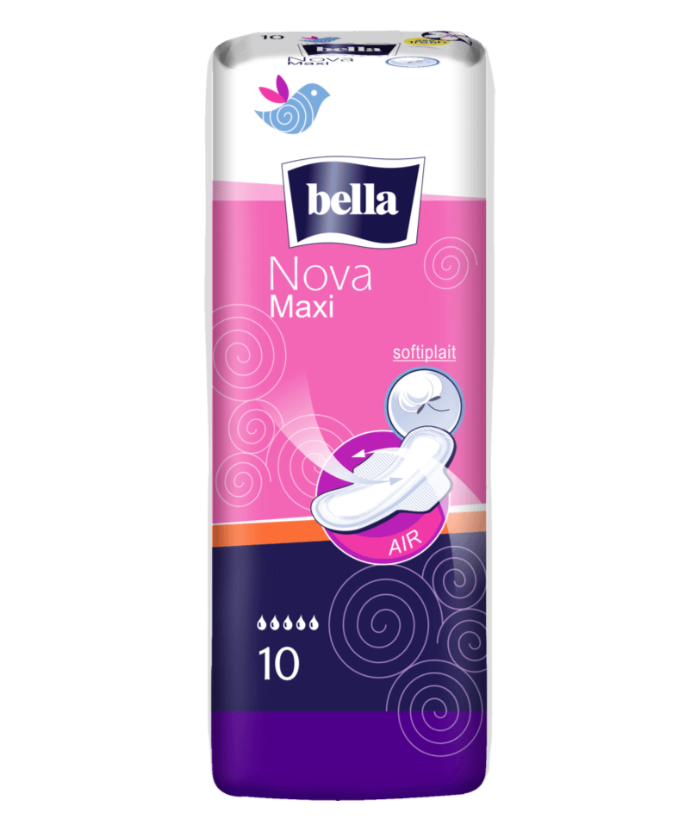 

BELLA Прокладки женские дышашие 30 шт. Nova Maxi, Белый, Belдф