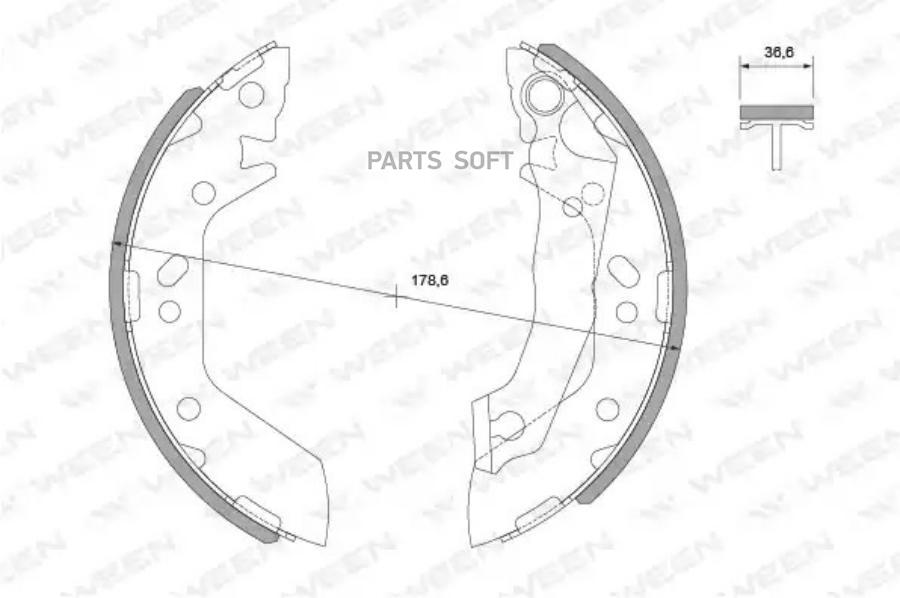 

Тормозные колодки WEEN 1522012