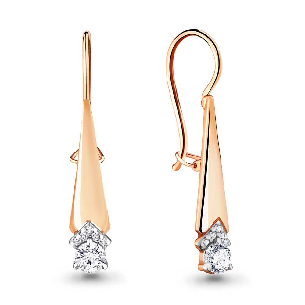 

Серьги из серебра с фианитом Aquamarine Aquamarine 46813А_925_з, 46813А_925_з