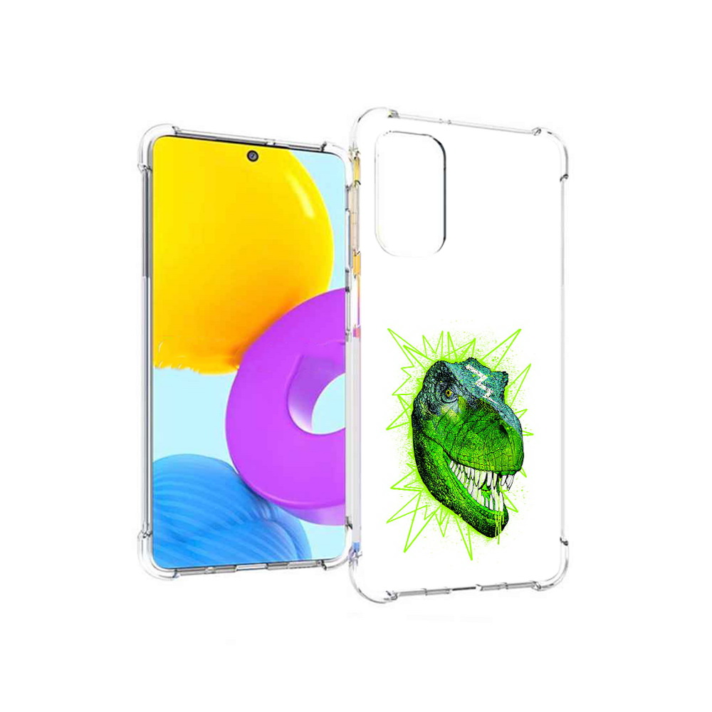 Чехол MyPads Tocco для Samsung Galaxy M52 5G зеленый динозавр (PT226932.542.358)