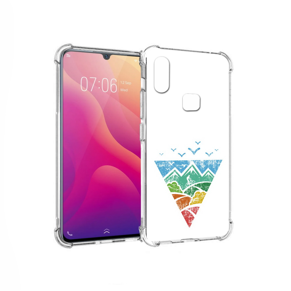 

Чехол MyPads Tocco для Vivo V11i Лес земля море чайки (PT119353.424.105), Прозрачный, Tocco