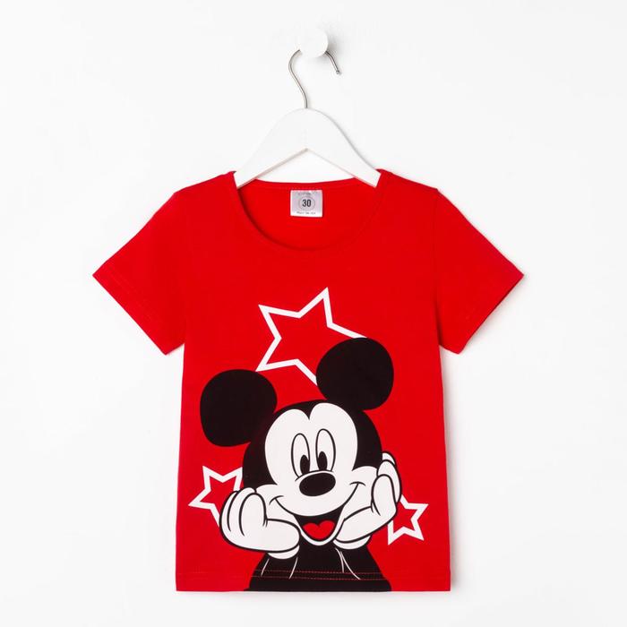 

Футболка детская Disney "Микки Маус", рост 110-116 (32), красный, Микки Маус и друзья