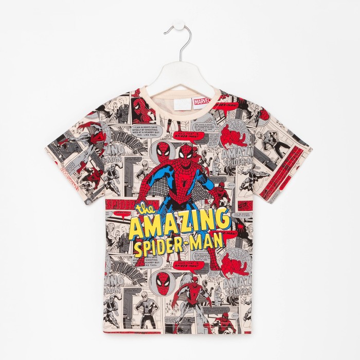 

Футболка детская Marvel, цвет бежевый, рост 104-110 см (4-5 лет)