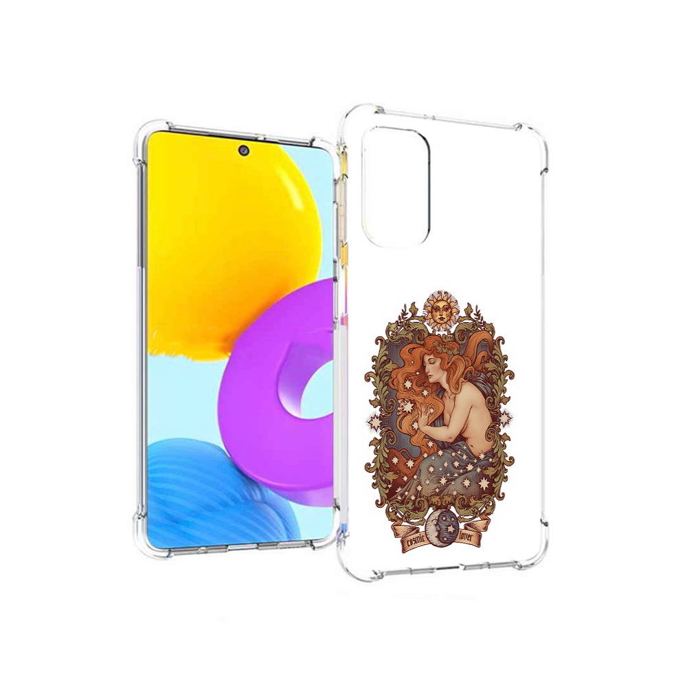 

Чехол MyPads Tocco для Samsung Galaxy M52 5G звездная девушка абстракция, Прозрачный, Tocco