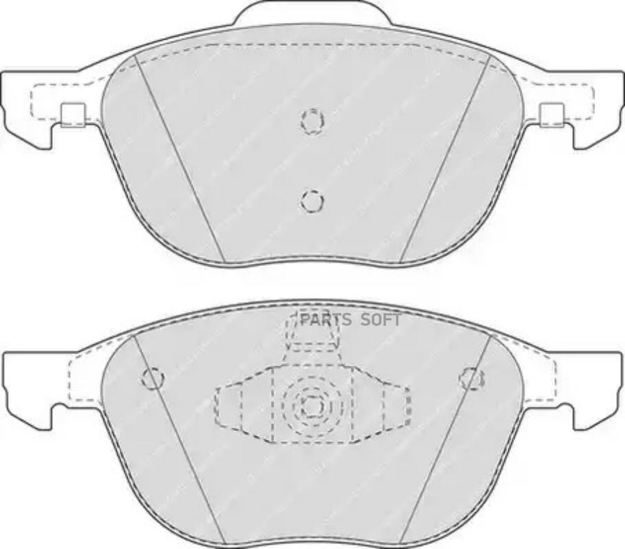 

Колодки Пер.Ford Focus Ii 04-12/Mazda 3 (Bl) 08-14 Ferodo арт. FDB1594W