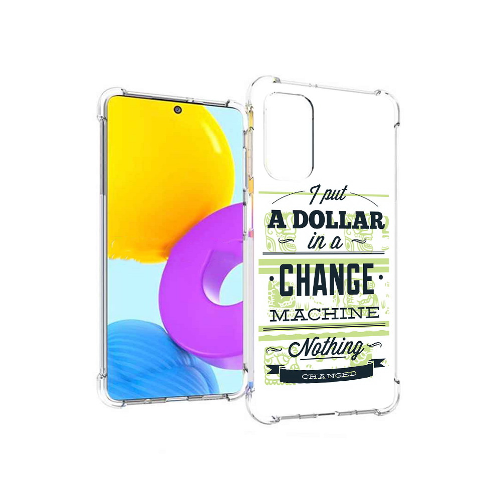 

Чехол MyPads Tocco для Samsung Galaxy M52 5G доллар надпись (PT226932.542.336), Прозрачный, Tocco