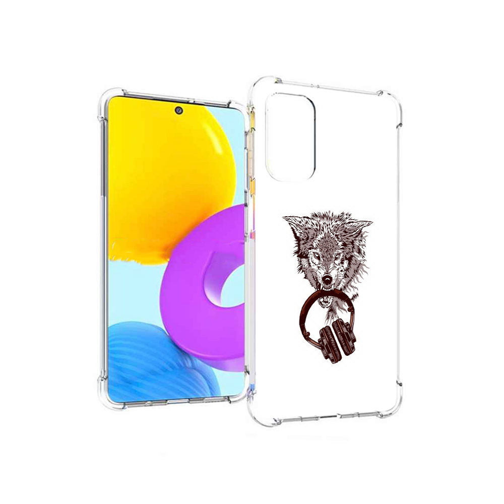 

Чехол MyPads Tocco для Samsung Galaxy M52 5G дикий волк (PT226932.542.325), Прозрачный, Tocco