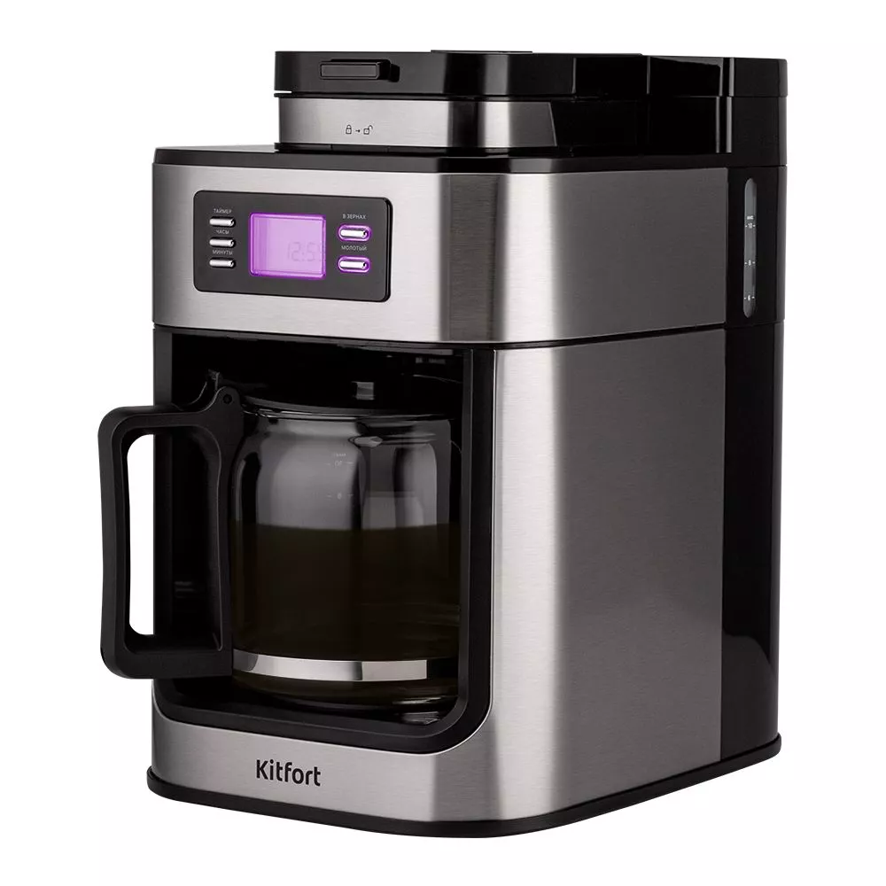 

Кофеварка капельного типа Kitfort КТ-781 Black, КТ-781