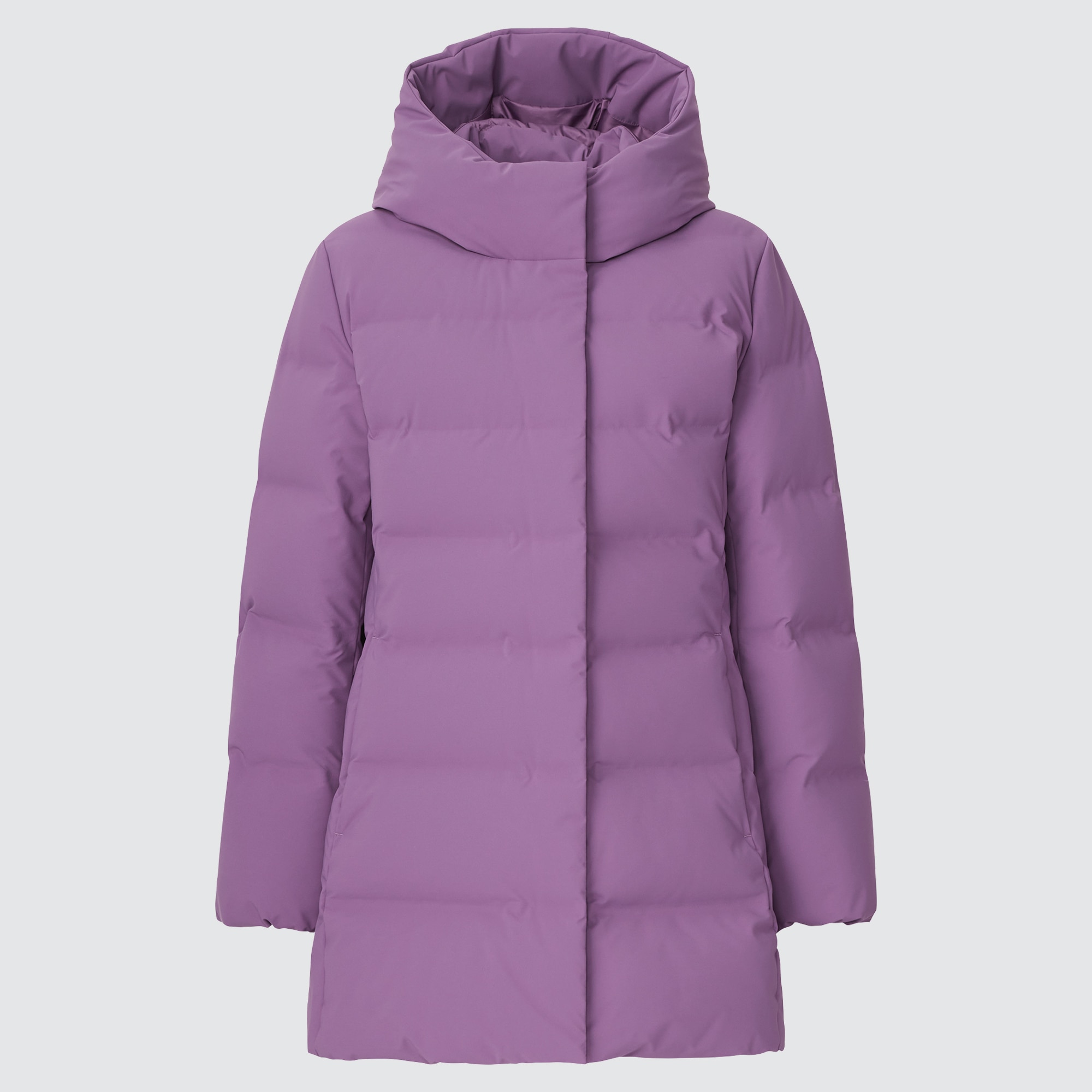 

Пуховик женский UNIQLO 439714COL71 фиолетовый S, 439714COL71