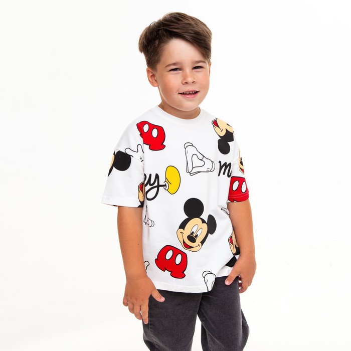 

Футболка детская Mickey, цвет белый, рост 122-128 см (7-8 лет)