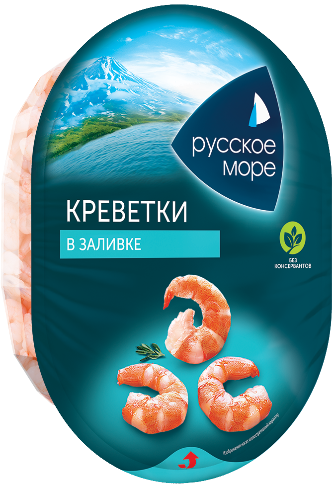 

Креветки Русском море в заливке 180 г