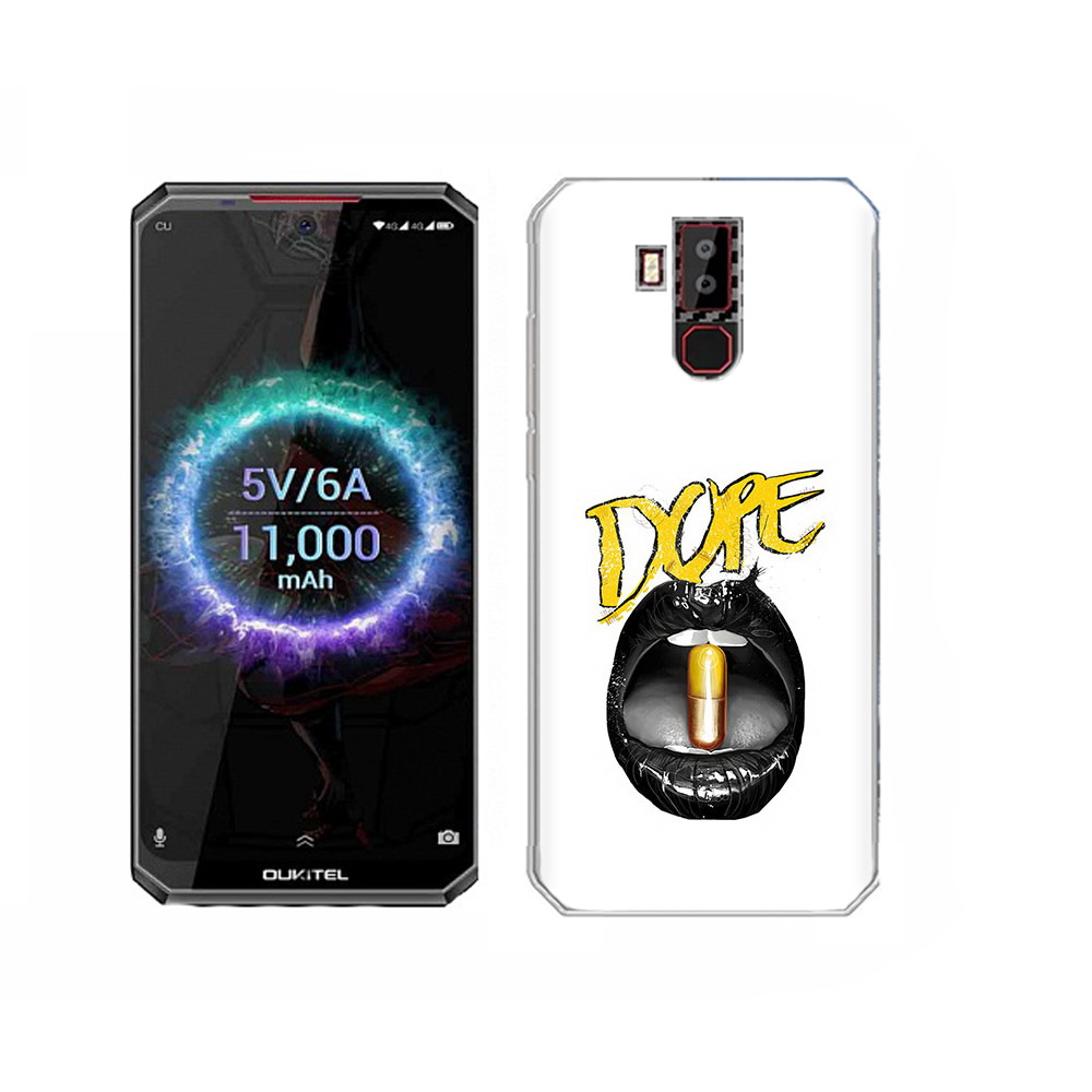 

Чехол MyPads Tocco для Oukitel K13 Pro губы, Прозрачный, Tocco