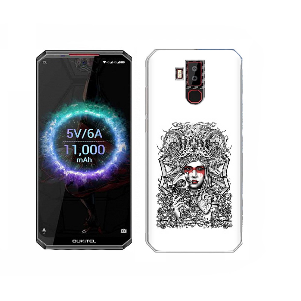 

Чехол MyPads Tocco для Oukitel K13 Pro грусная девушка, Прозрачный, Tocco