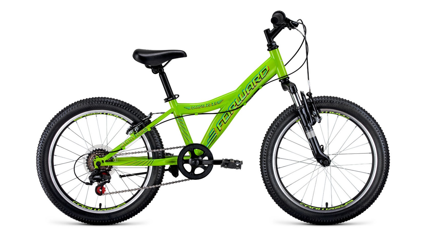 фото Велосипед forward dakota 20 2.0 2020-2021, зеленый
