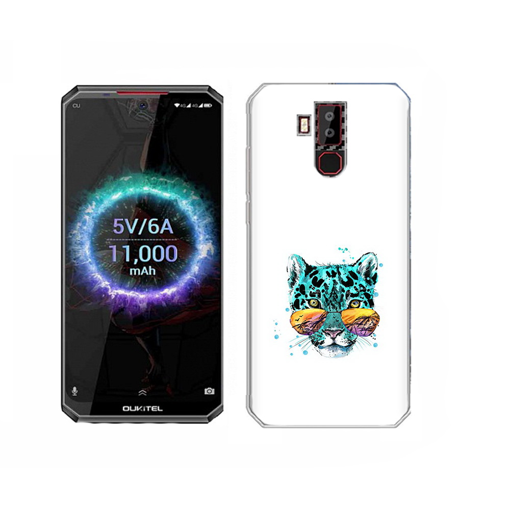 

Чехол MyPads Tocco для Oukitel K13 Pro голубой лео, Прозрачный, Tocco