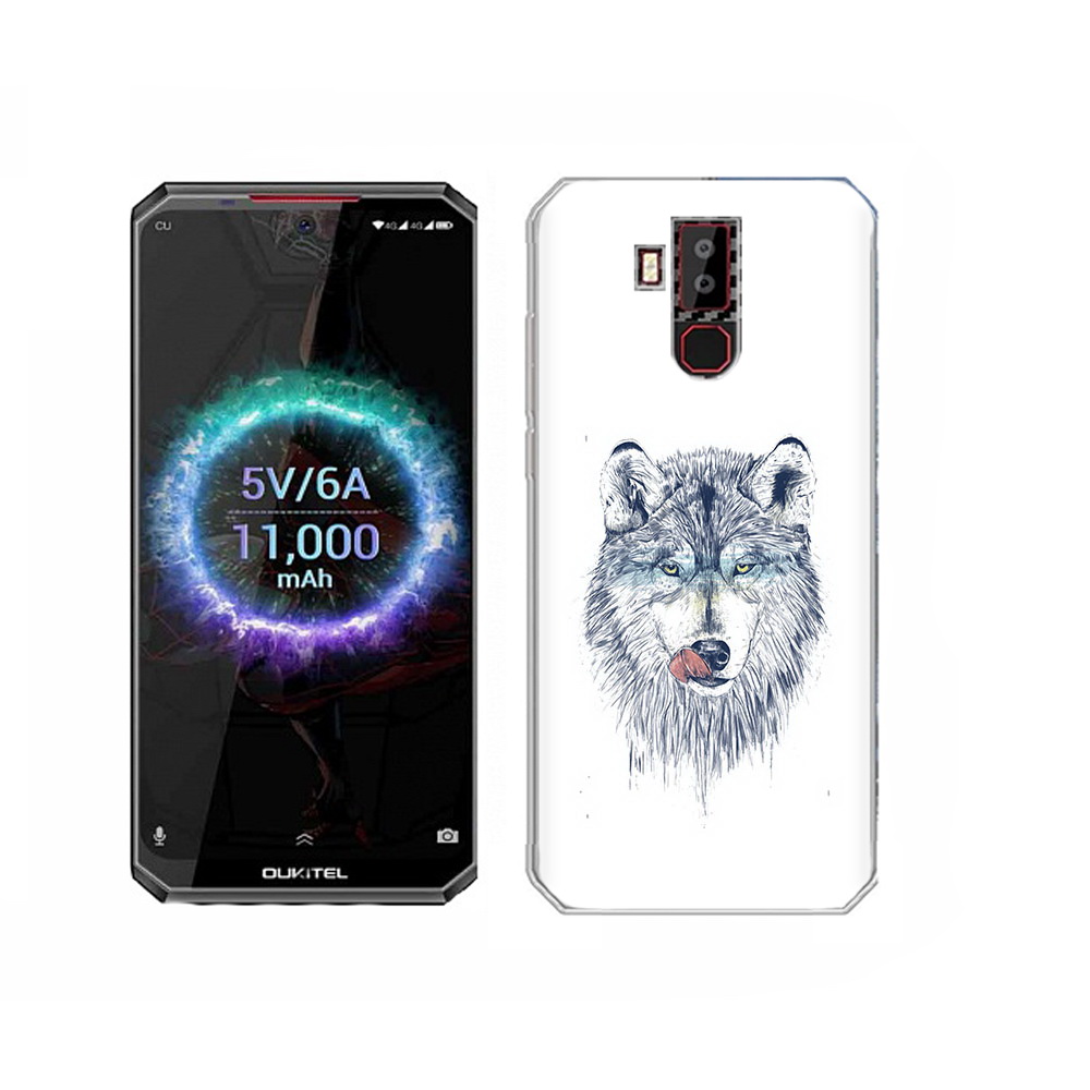 

Чехол MyPads Tocco для Oukitel K13 Pro голодгый волк, Прозрачный, Tocco