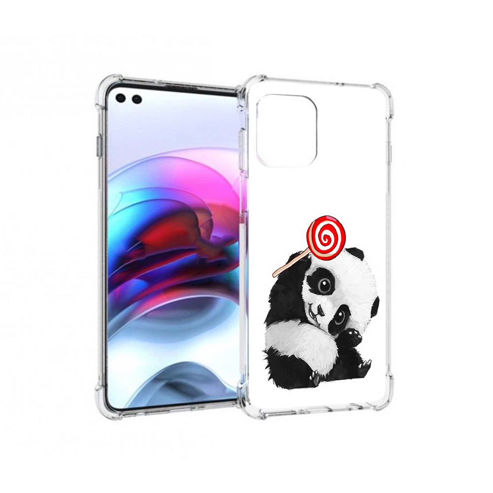 

Чехол MyPads Tocco для Motorola Edge панда с леденцом (PT157712.351.534), Прозрачный, Tocco