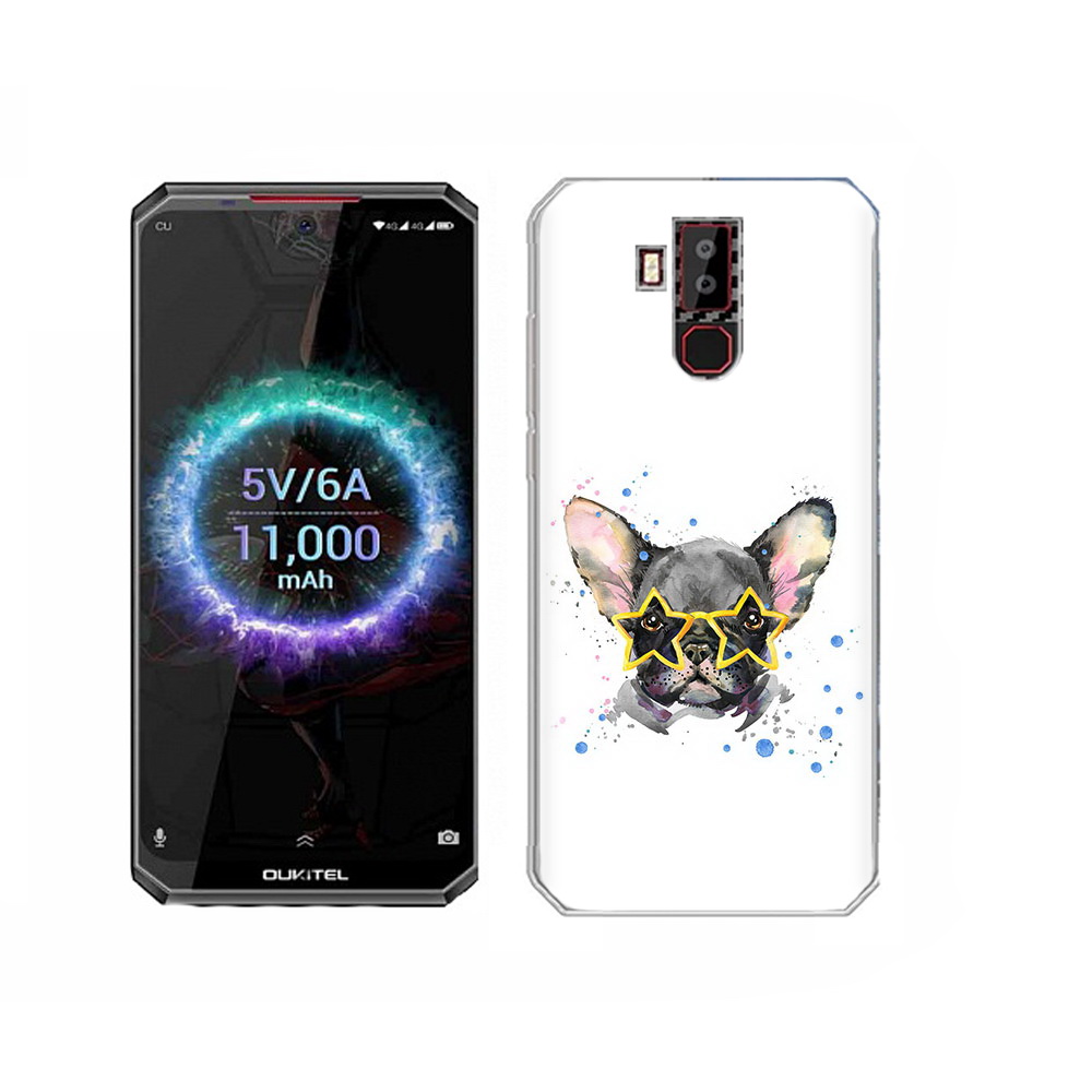 

Чехол MyPads Tocco для Oukitel K13 Pro буля в очках, Прозрачный, Tocco