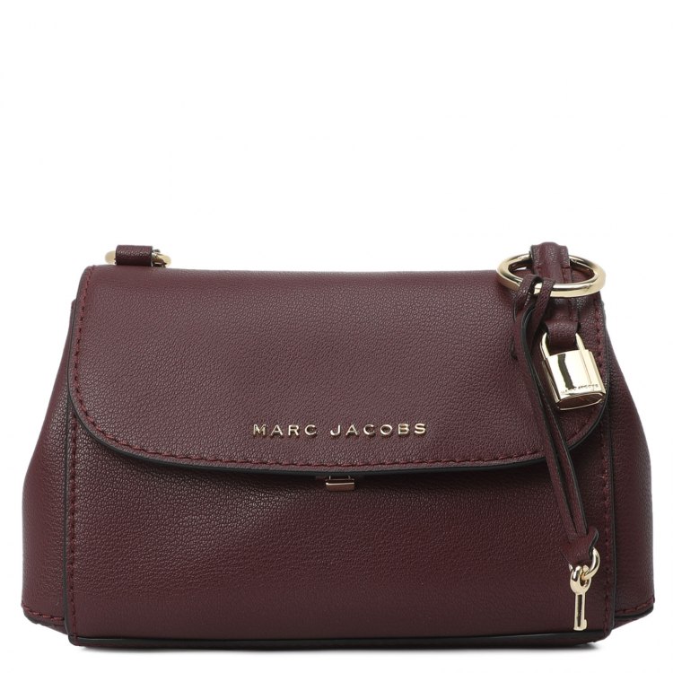 фото Сумка кросс-боди женская marc jacobs m0016728 бордовая