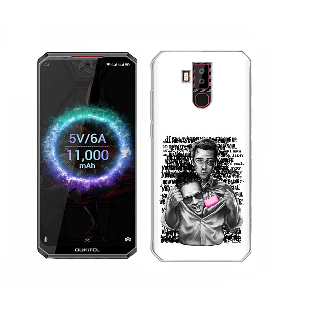 

Чехол MyPads Tocco для Oukitel K13 Pro бойцовский клуб, Прозрачный, Tocco