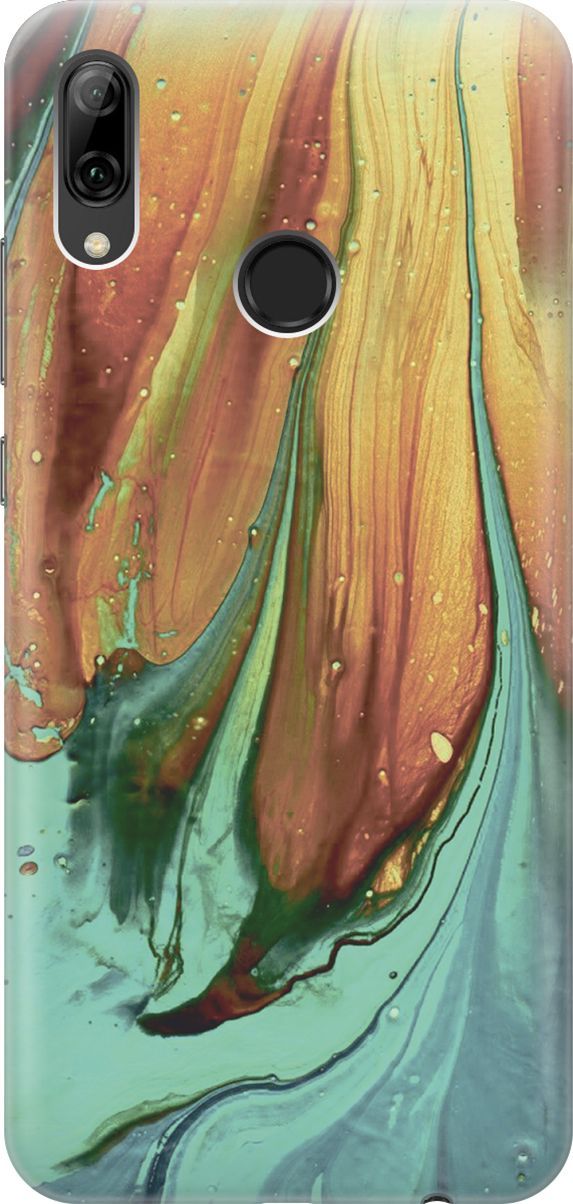

Чехол на Honor 10 Lite/Huawei P Smart (2019) "Смешение", Голубой;желтый, 5885
