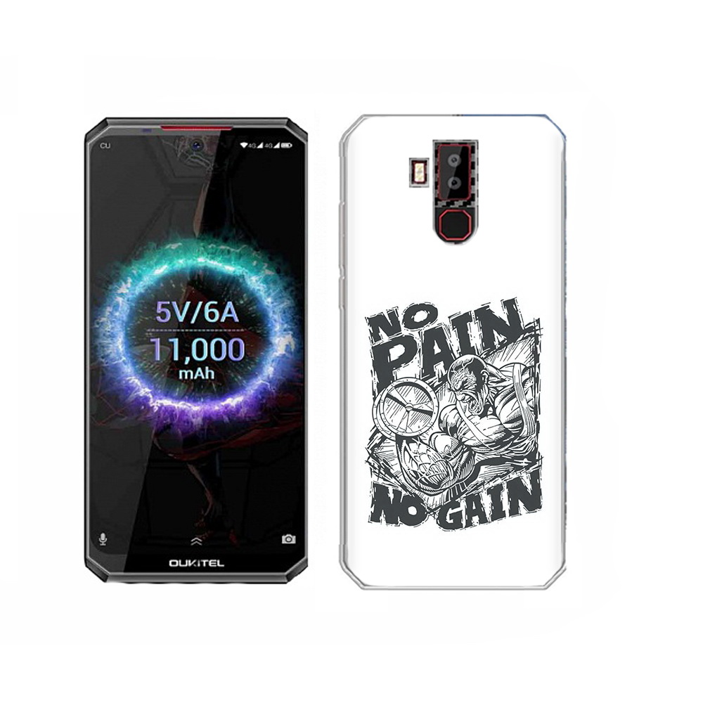 

Чехол MyPads Tocco для Oukitel K13 Pro бодибилдинг тяжелая работа, Прозрачный, Tocco