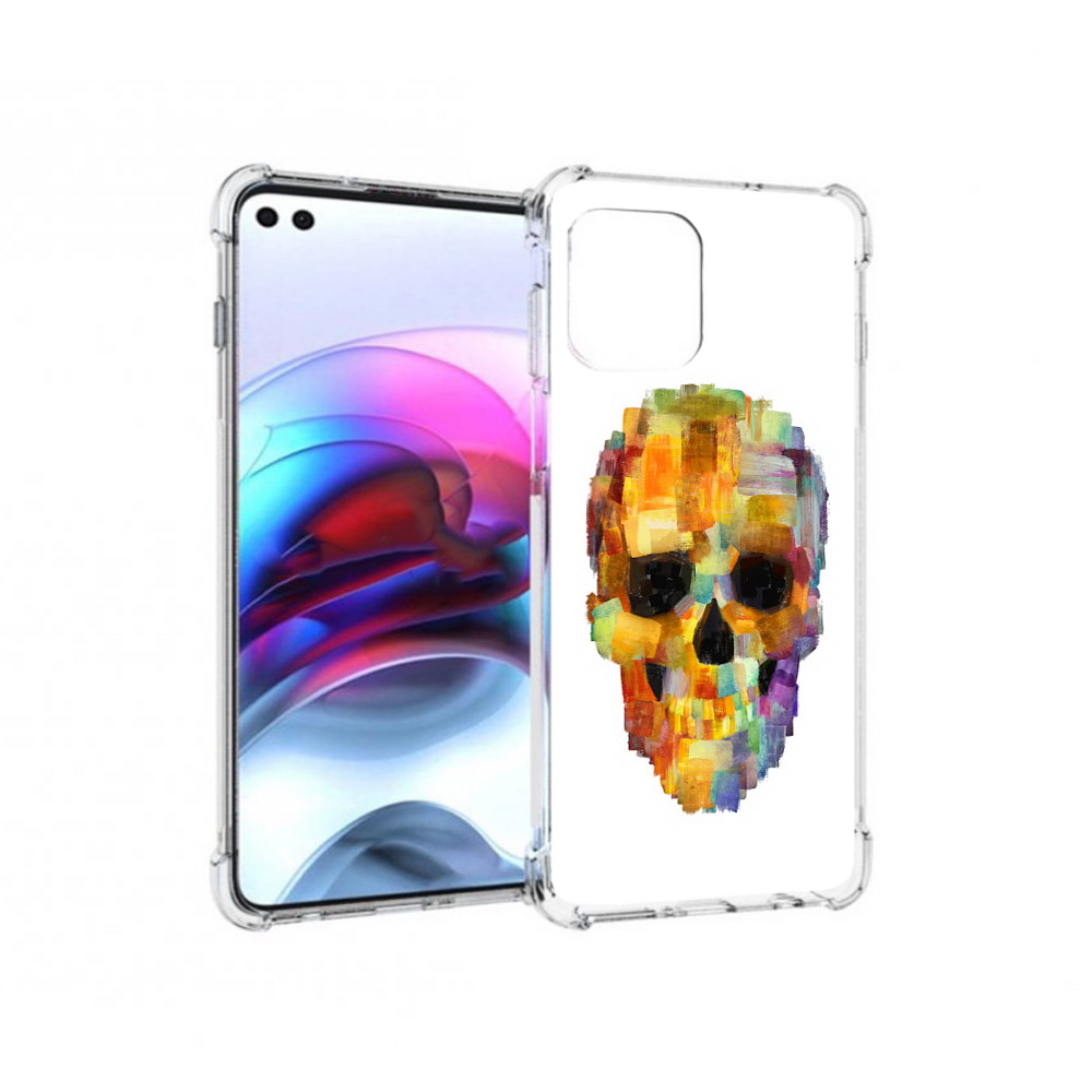 

Чехол MyPads Tocco для Motorola Edge нарисованный череп (PT157712.351.516), Прозрачный, Tocco