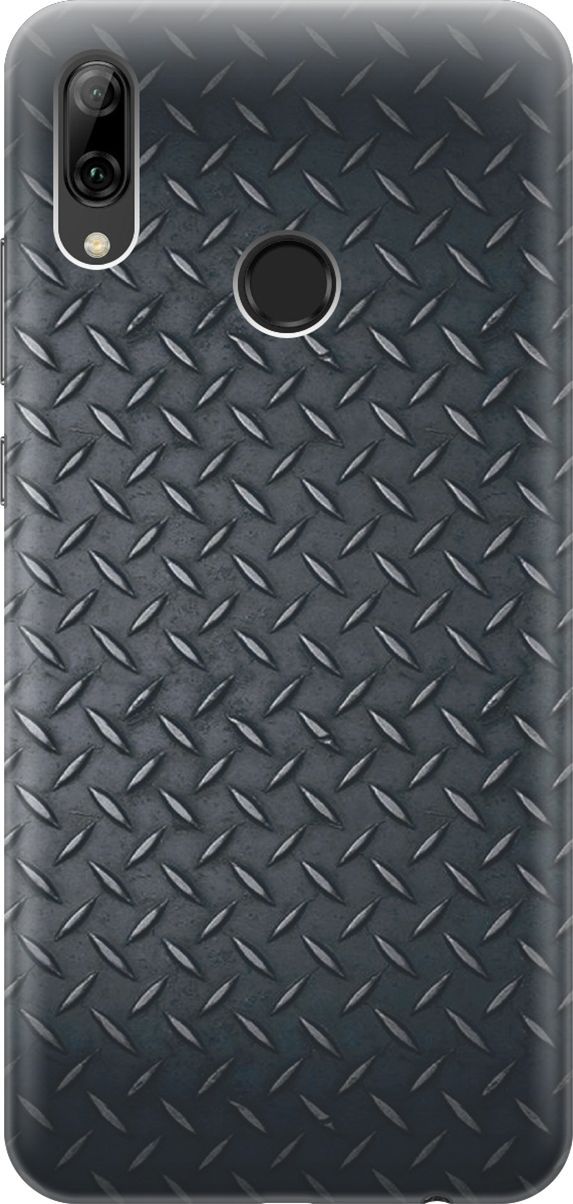

Чехол на Honor 10 Lite/Huawei P Smart (2019) "Металлический лист", Серый;черный, 5885