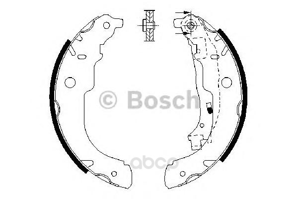 

Тормозные колодки Bosch барабанные для Реugеоt 207 1.4I/Нdi/1.6Нdi 2006- 986487721