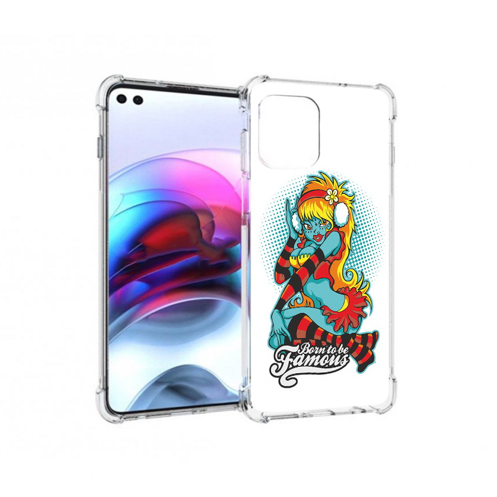 

Чехол MyPads Tocco для Motorola Edge нарисованная девушка в наушниках (PT157712.351.498), Прозрачный, Tocco