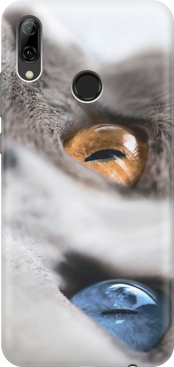 

Чехол на Honor 10 Lite/Huawei P Smart (2019) "Кот с разноцветными глазами", 5883