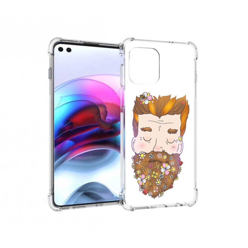 

Чехол MyPads Tocco для Motorola Edge мужчина с цветами в бороде (PT157712.351.489), Прозрачный, Tocco