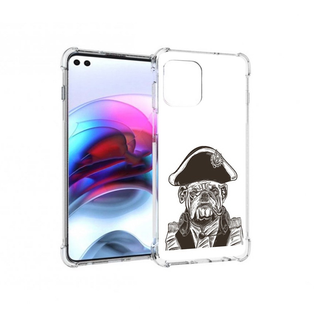 

Чехол MyPads Tocco для Motorola Edge мопс генерал (PT157712.351.483), Прозрачный, Tocco